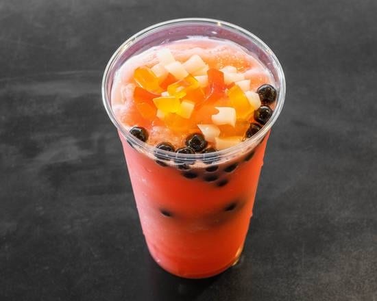 Watermelon Bubble Drink.