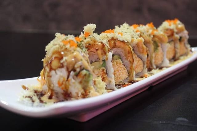 Salmon Tempura Roll.