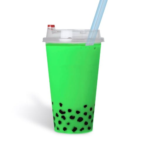 Honeydew Bubble Drink.