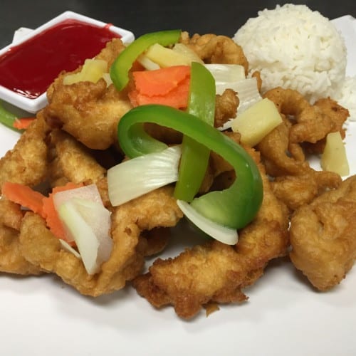 Sweet and Sour Chicken.