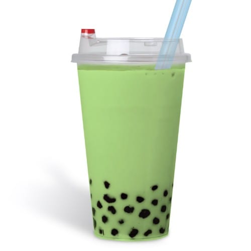 Green Tea Bubble Drink.